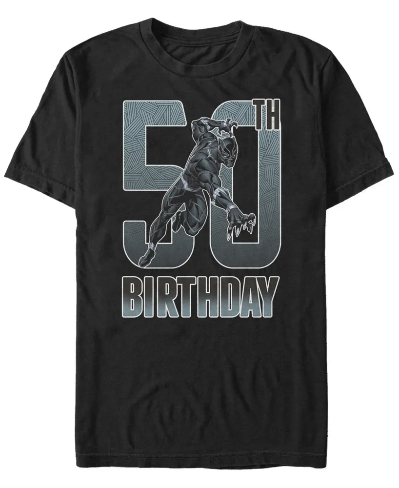 Fifth Sun Men's Marvel Black Panther 50th Birthday Short Sleeve T-Shirt