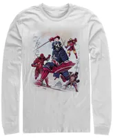 Marvel Men's Classic Hero Samurai Warriors, Long Sleeve T-Shirt