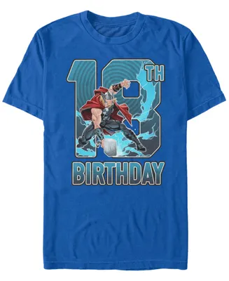 Fifth Sun Men's Marvel Thor 18th Birthday Short Sleeve T-Shirt