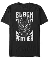 Marvel Men's Black Panther Geometric Mask, Short Sleeve T-Shirt