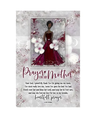 Dexsa Prayer for My Mother Whispers of the Heart Wood Plaque with Hanger and Easel, 6" x 9"