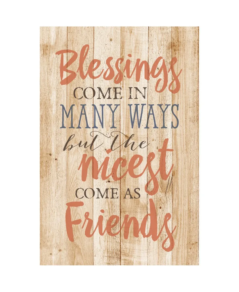 Dexsa Blessings Come in Many New Horizons Wood Plaque with Easel, 6" x 9"