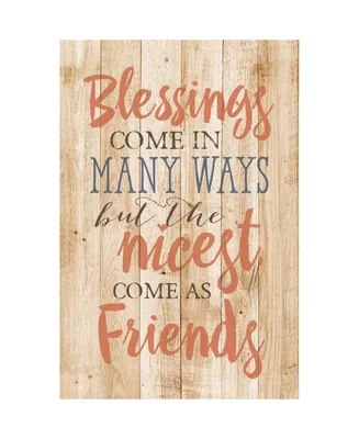 Dexsa Blessings Come in Many New Horizons Wood Plaque with Easel, 6" x 9"