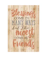 Dexsa Blessings Come in Many New Horizons Wood Plaque with Easel, 6" x 9"