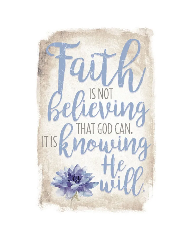 Dexsa Faith is not Believing New Horizon Wood Plaque with Easel, 6" x 9"