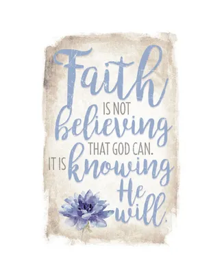 Dexsa Faith is not Believing New Horizon Wood Plaque with Easel, 6" x 9"