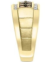 Effy Men's Multi-Color Diamond Ring (1-3/8 ct. t.w.) 14k Gold