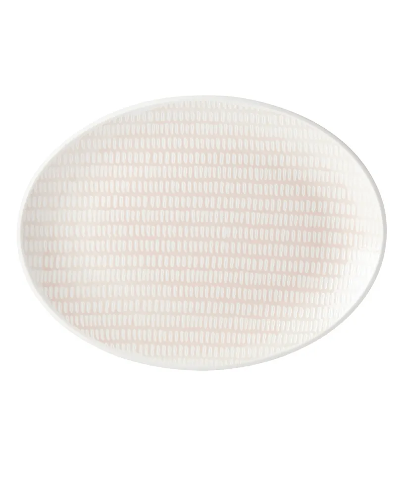Lenox Textured Neutrals Dobby Oval Platter