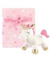 Luvable Friends Baby Girl Unicorn Themed Baby Bedding Set, Unicorn