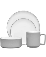 Noritake Colortex Stone 4 Piece Place Setting