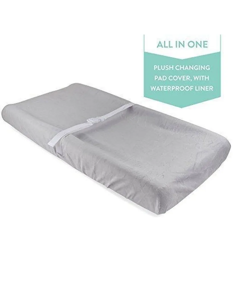 Ely's & Co. Water Resistant Plush Velvet Change Pad Cover