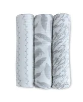 Ely's & Co. Cotton Muslin Swaddle Blanket 3 Pack