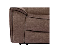 Closeout! Hutchenson 3-Pc. Fabric Chaise Sectional with Power Recliner and Headrest