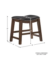 Gilman 18" Height Saddle Stool