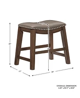 Gilman 18" Height Saddle Stool