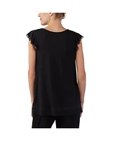 Ellen Tracy Yours to Love Short Sleeve Top