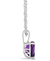 Blue Topaz (2-1/3 ct. t.w.) Pendant Necklace Sterling Silver. Also Available Amethyst (1-5/8