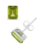 Peridot (3-3/8 ct. t.w.) Stud Earrings in Sterling Silver