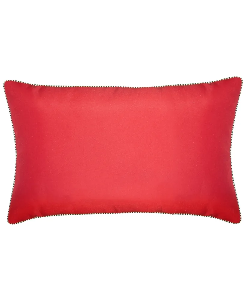 Edie@Home Joy Dimensional Indoor and Outdoor Decorative Pillow, 24" x 14"