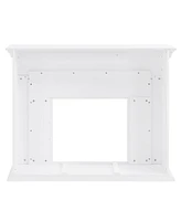 Southern Enterprises Anika Marble Tiled Electric Fireplace