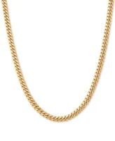 Cuban Link 22" Chain Necklace in 18k Gold-Plated Sterling Silver