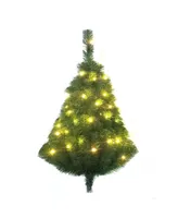 Kurt Adler 28-Inch Pre-Lit Norway Pine Led Wall Tree