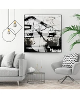 Giant Art 30" x 30" In Motion Iii Art Block Framed Canvas