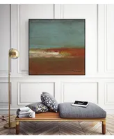 Giant Art 30" x 30" Sea Horizon Iii Art Block Framed Canvas