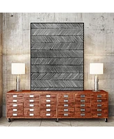 Giant Art 20" x 16" Modern Monochrome I Art Block Framed Canvas