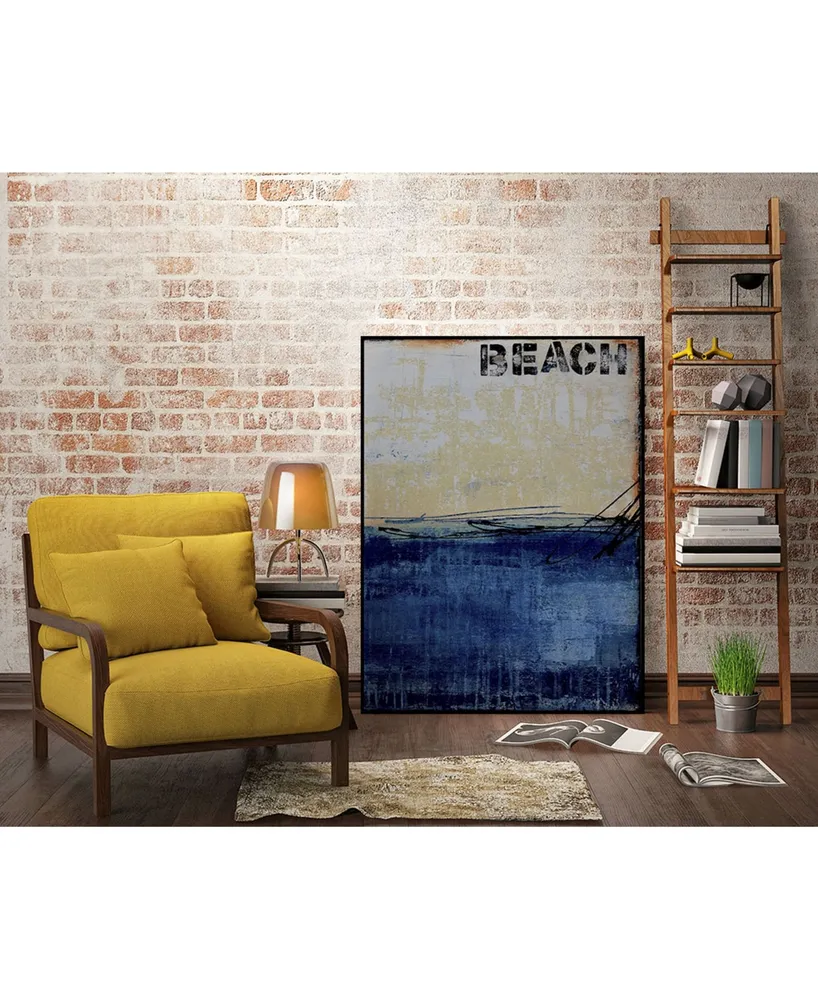 Giant Art 28" x 22" Beach 45 Ii Art Block Framed Canvas