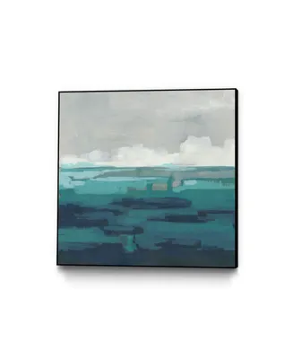 Giant Art 30" x 30" Sea Foam Vista I Art Block Framed Canvas