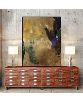Giant Art 14" x 11" Amber Haze I Art Block Framed Canvas