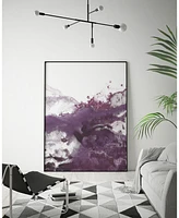 Giant Art 20" x 16" Wave Iv Art Block Framed Canvas