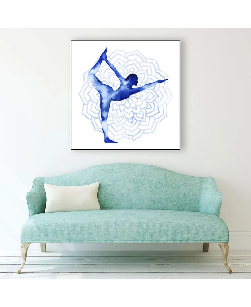 Giant Art 30" x 30" Yoga Flow I Art Block Framed Canvas