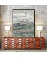 Giant Art 28" x 22" Payne's Blush Ii Art Block Framed Canvas