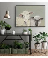 Giant Art 40" x 30" Sweet Lambs I Art Block Framed Canvas