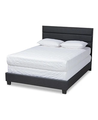 Ansa Fabric Headboard Platform Queen Bed