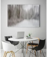 Giant Art 40" x 30" Foggy Lichen Ii Museum Mounted Canvas Print