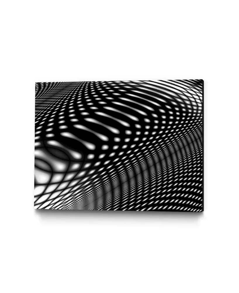 Giant Art 28" x 22" Interference Iv Museum Mounted Canvas Print