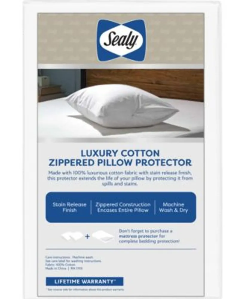 Sealy Luxury Cotton Zippered Pillow Protectors