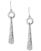 Robert Lee Morris Soho Earrings, Hammered Linear Drop Earrings