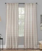 Castille Farmhouse Plaid Semi Sheer Curtain Collection