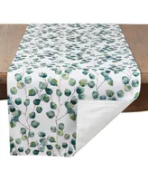 Saro Lifestyle Eucalyptus Leaf Long Table Runner