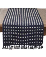 Saro Lifestyle Dashed Woven Long Table Runner