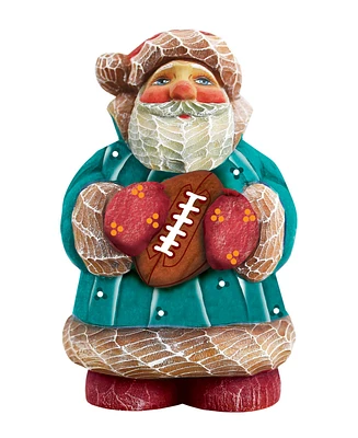 G.DeBrekht Football Santa Figurine