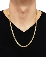 Cuban Link 24" Chain Necklace in 18k Gold-Plated Sterling Silver