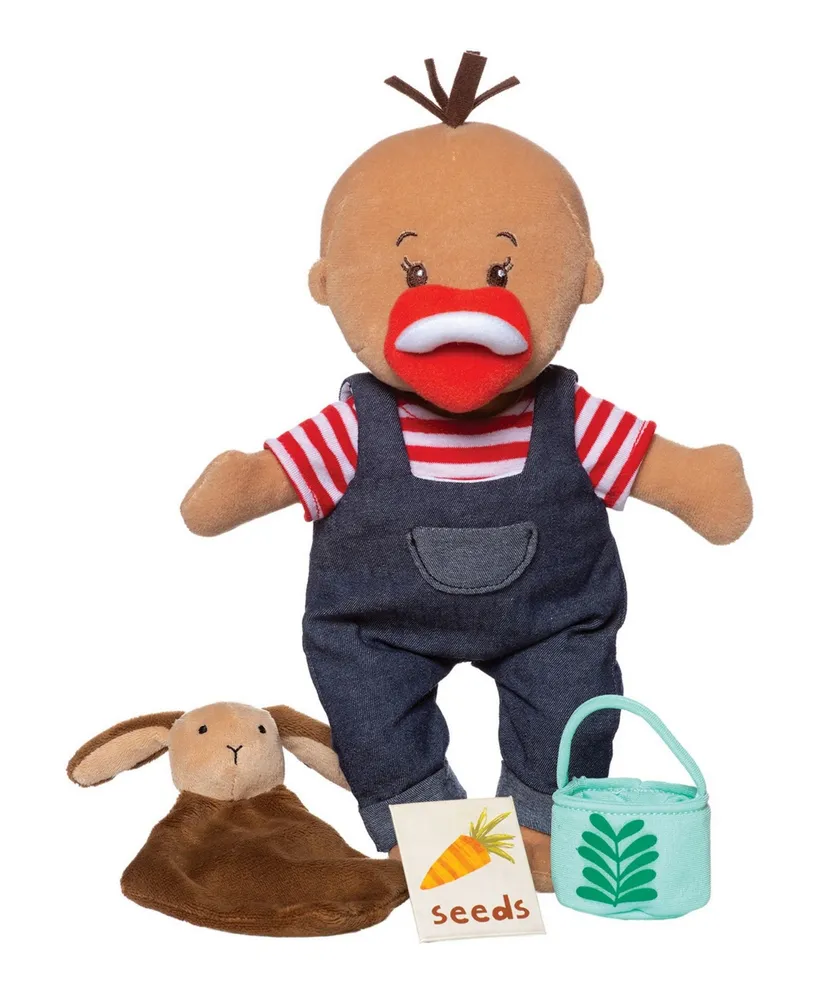 Manhattan Toy Wee Baby Stella Tiny Farmer 12" Soft Toy Baby Doll Set