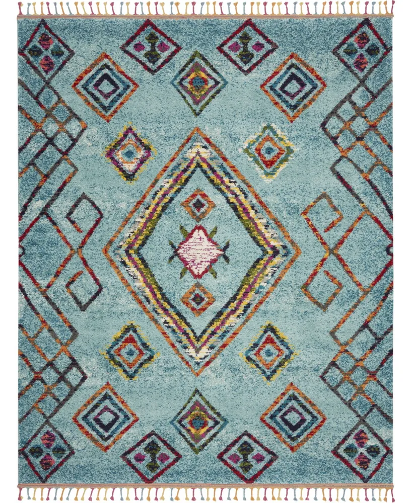 Closeout! Nourison Home Mecca MEC02 Aqua 7'10" x 10'6" Area Rug