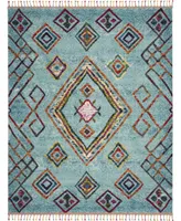 Closeout! Nourison Home Mecca MEC02 Aqua 7'10" x 10'6" Area Rug