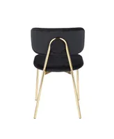 Bouton Gold Frame Dining Chair (Set of 2)